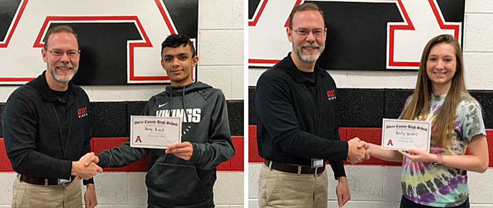 Pair of ACHS students earn Student of the Month honors